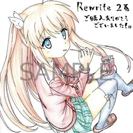 Blu Ray Dvd第2巻購入特典ミニ色紙イラスト公開 ニュース Rewrite Tvアニメ Rewrite